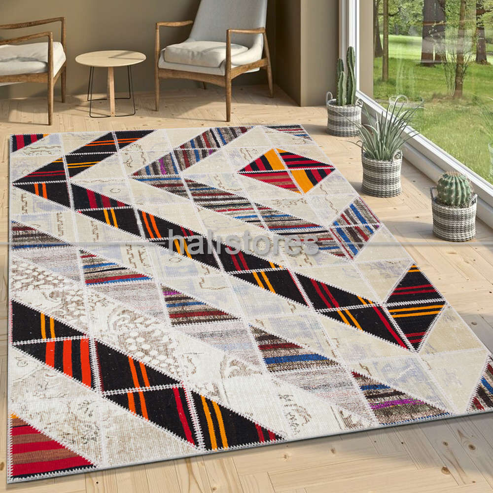 Liviadora Tasarım Patchwork Halı Art MD4079