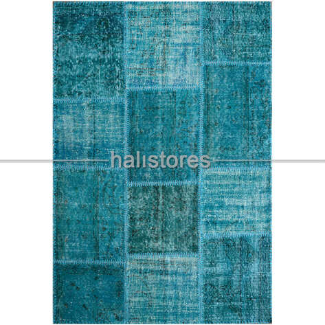 Liviadora Turkuaz Patchwork Halı - 3