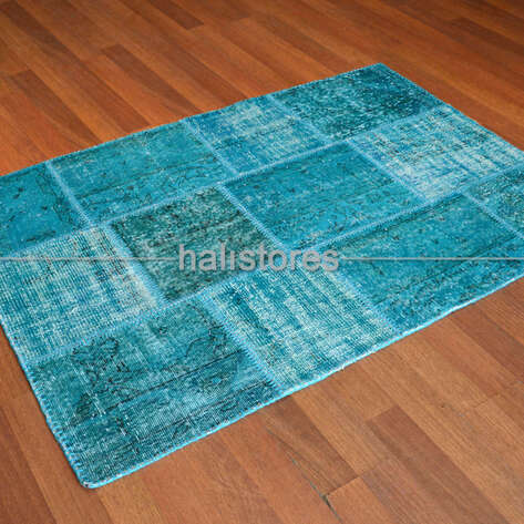 Liviadora Turkuaz Patchwork Halı - 2