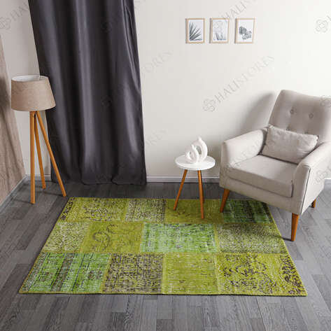 Liviadora Yeşil Patchwork Halı - 1