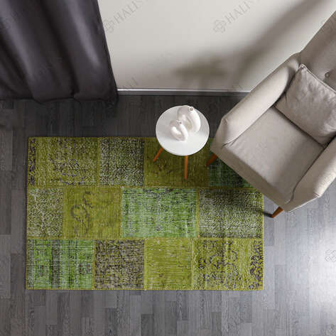 Liviadora Yeşil Patchwork Halı - 3