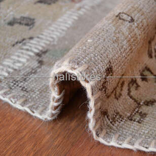 Liviadora Yuvarlak Antik Patchwork Halı Bej (4)