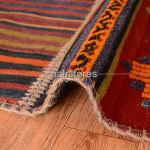 Liviadora Yuvarlak Kilim Patchwork Halı Kahve (2)