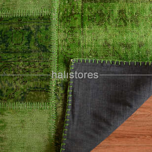 Liviadora Yuvarlak Patchwork Halı Çimen Yeşil (4)