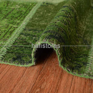 Liviadora Yuvarlak Patchwork Halı Çimen Yeşil (2)