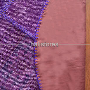 Liviadora Yuvarlak Patchwork Halı Cross Mor (4)