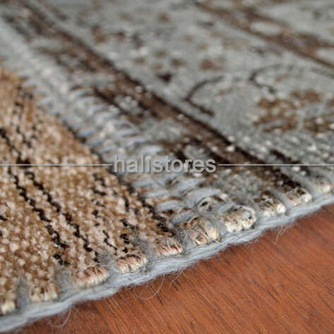 Liviadora Yuvarlak Patchwork Halı Gri-Kahve - 5