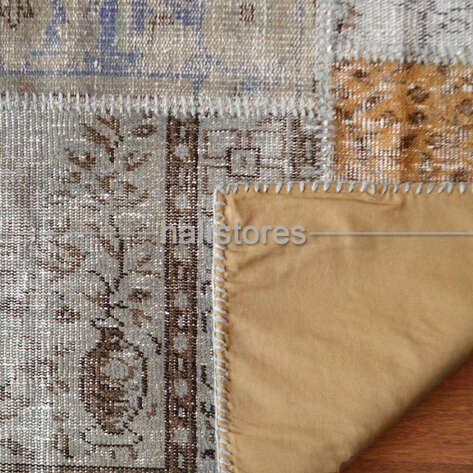 Liviadora Yuvarlak Patchwork Halı Gri-Kahve - 4