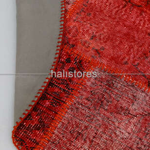 Liviadora Yuvarlak Patchwork Halı Kırmızı (6)