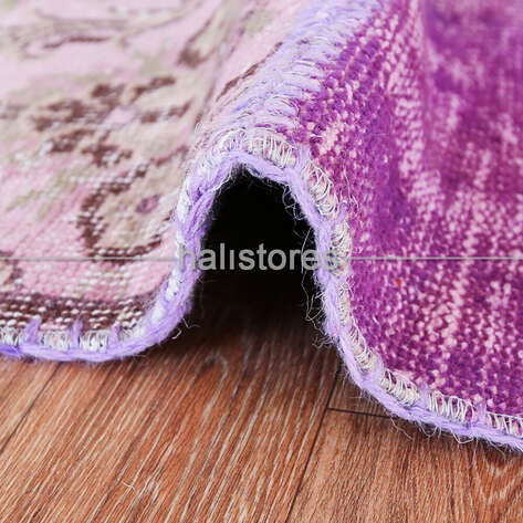 Liviadora Yuvarlak Patchwork Halı Lila - 2