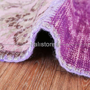 Liviadora Yuvarlak Patchwork Halı Lila (2)