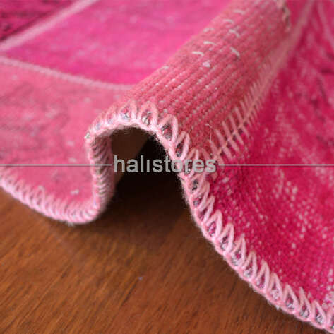 Liviadora Yuvarlak Patchwork Halı Pembe - 4