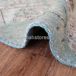 Liviadora Yuvarlak Patchwork Halı Petrol Yeşili (3)