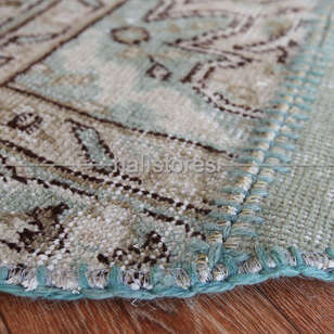 Liviadora Yuvarlak Patchwork Halı Petrol Yeşili (5)