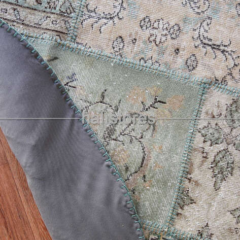 Liviadora Yuvarlak Patchwork Halı Petrol Yeşili - 6