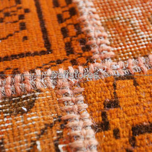 Liviadora Yuvarlak Patchwork Halı Turuncu (6)