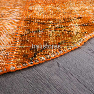 Liviadora Yuvarlak Patchwork Halı Turuncu (9)