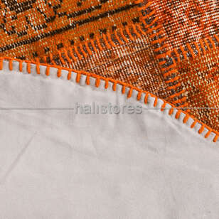 Liviadora Yuvarlak Patchwork Halı Turuncu (10)