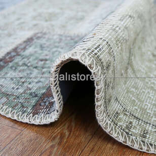 Liviadora Yuvarlak Patchwork Halısı Gri (3)