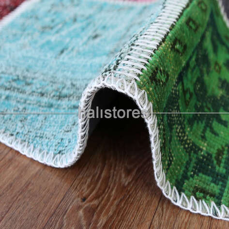 Liviadora Yuvarlak Patchwork Halısı Kareli - 3