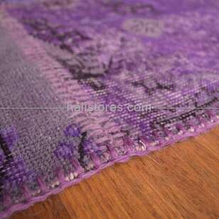 Liviadora Yuvarlak Patchwork Halısı Mor (4)