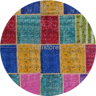 Liviadora Yuvarlak Patchwork Halısı Multi (1)
