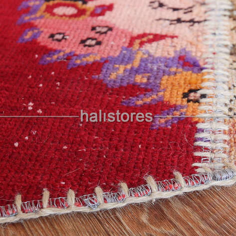 Liviadora Yuvarlak Patchwork Kilim Halı Anadolu - 5