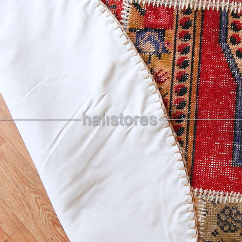 Liviadora Yuvarlak Patchwork Kilim Halı Anadolu - 6
