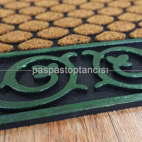 Lüks Antik Yeşil Kapı Paspası - 4