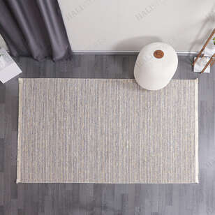 Makinede Yıkanabilir Şönil Dokuma Kilim Bej 8703 (2)