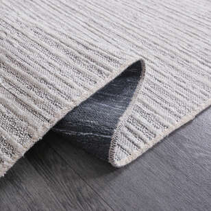 Makinede Yıkanabilir Şönil Dokuma Kilim Beyaz 8706 (4)