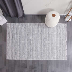 Makinede Yıkanabilir Şönil Dokuma Kilim Gri 8702 (2)