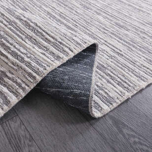 Makinede Yıkanabilir Şönil Dokuma Kilim Gri 8702 (4)