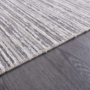 Makinede Yıkanabilir Şönil Dokuma Kilim Gri 8702 (5)