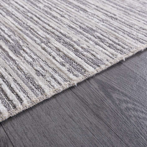 Makinede Yıkanabilir Şönil Dokuma Kilim Gri 8702 - 5