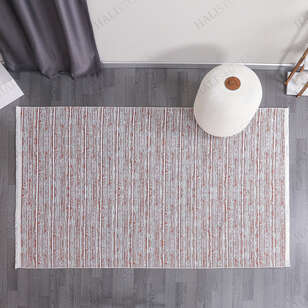 Makinede Yıkanabilir Şönil Dokuma Kilim Kiremit 8704 (2)
