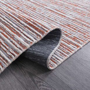 Makinede Yıkanabilir Şönil Dokuma Kilim Kiremit 8704 (4)
