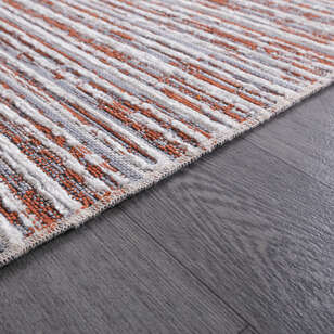 Makinede Yıkanabilir Şönil Dokuma Kilim Kiremit 8704 (5)