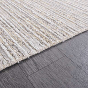 Makinede Yıkanabilir Şönil Dokuma Kilim Krem 8701 (5)