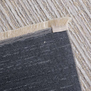 Makinede Yıkanabilir Şönil Dokuma Kilim Krem 8701 (6)