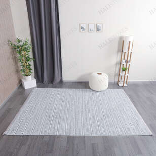 Makinede Yıkanabilir Şönil Dokuma Kilim Mavi 8705 (1)