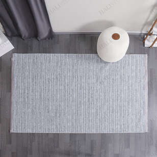 Makinede Yıkanabilir Şönil Dokuma Kilim Mavi 8705 (2)