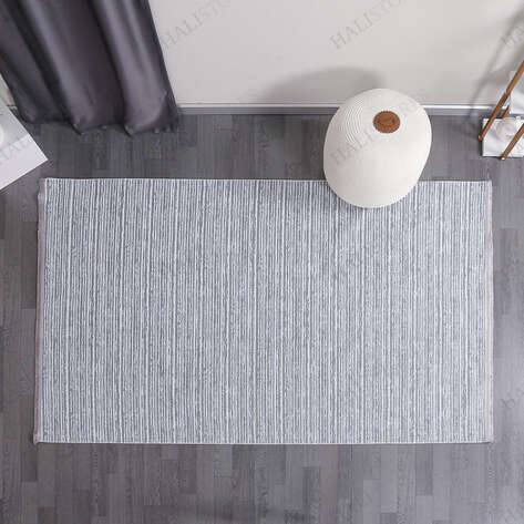 Makinede Yıkanabilir Şönil Dokuma Kilim Mavi 8705 - 2
