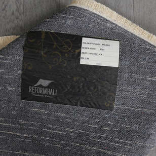 Makinede Yıkanabilir Yuvarlak Şönil Dokuma Kilim Bej 8703 (7)