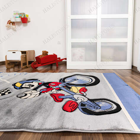 Mickey Bike Çocuk Halısı - 4