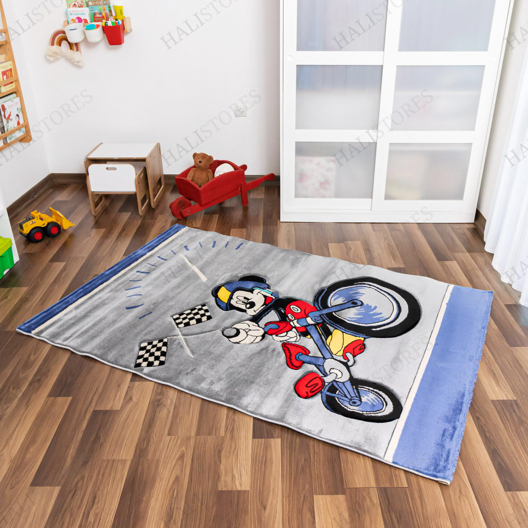 Mickey Bike Çocuk Halısı