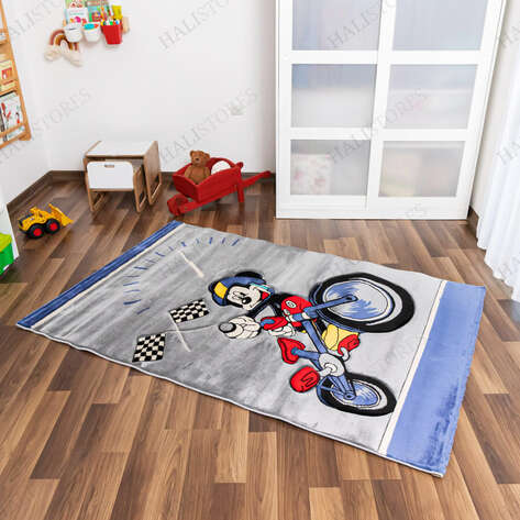 Mickey Bike Çocuk Halısı - 1