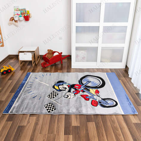 Mickey Bike Çocuk Halısı - 3