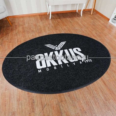 Mobilya Firmaları için Logolu Oval Paspas - 1