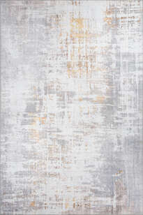 Modern Art Dokuma Taban Dekoratif Gri Halı HS 233 (2)
